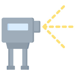 Poster - Laser Scanning Flat Icon