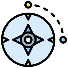Poster - Azimuth Outline Color Icon