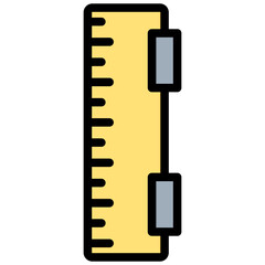 Poster - Surveying Rod Outline Color Icon