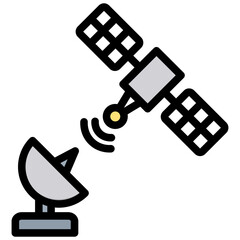 Poster - Remote Sensing Outline Color Icon