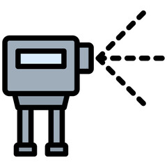 Poster - Laser Scanning Outline Color Icon