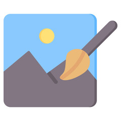 Poster - Art Flat Icon