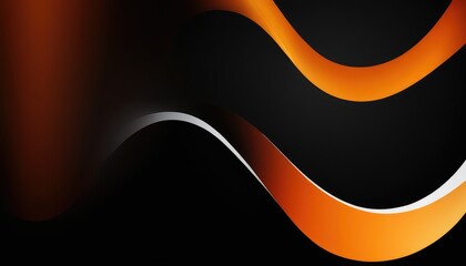 Poster - Orange and black background design
4
