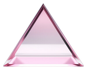 Wall Mural - PNG 3d transparent glass style of triangle shape white background simplicity amethyst.