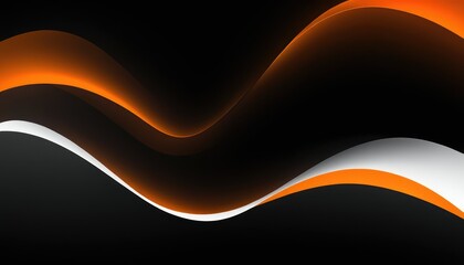 Poster - Orange and black background design
3