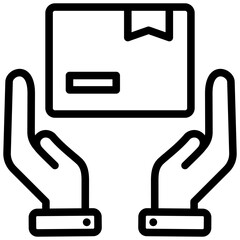 Poster - Lifting Outline Icon