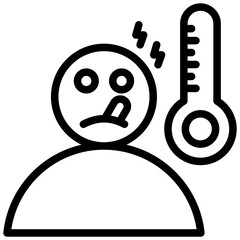 Aufkleber - Sickness Outline Icon