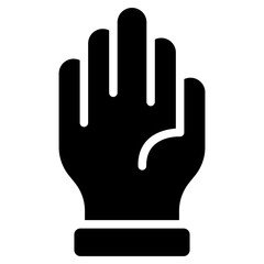 Poster - Gloves Glyph Icon