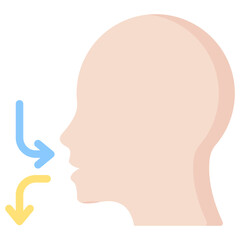 Poster - Breathing Flat Icon