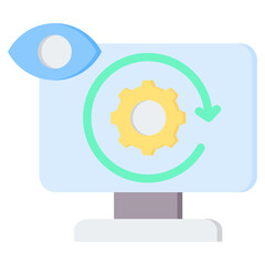 Poster - Monitor Flat Icon