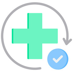 Poster - recovery flat icon