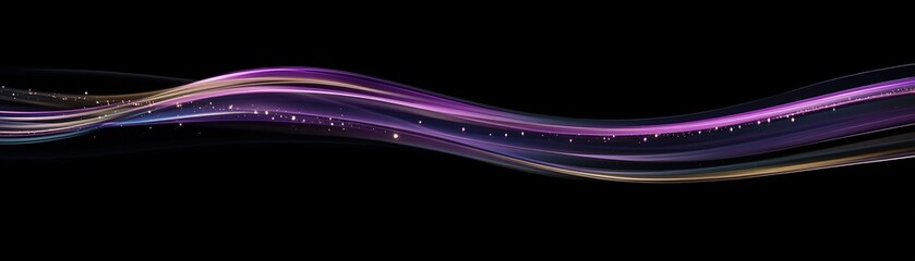 Poster - dynamic light trails in purple, blue, and gold create a modern disco-themed background on a smooth b