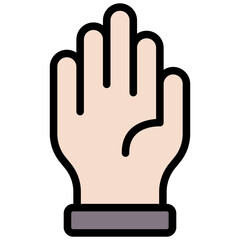Poster - Gloves Outline Color Icon