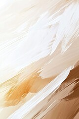 Poster - Abstract gradient brush strokes in soft beige, cream, and white tones blend seamlessly against a smooth light backdrop. This minimalist design offers ample clean space ideal for text overlay