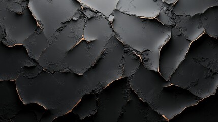 Poster - Abstract dark gray cracked texture background