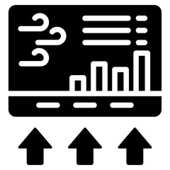 Poster - Air Quality Monitoring Glyph Icon