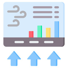 Poster - Air Quality Monitoring Flat Icon
