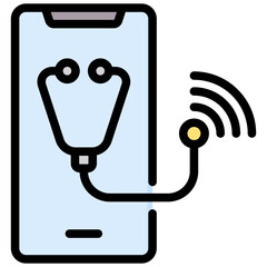 Poster - Remote Patient Monitoring Outline Color Icon