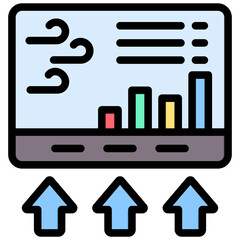 Poster - Air Quality Monitoring Outline Color Icon