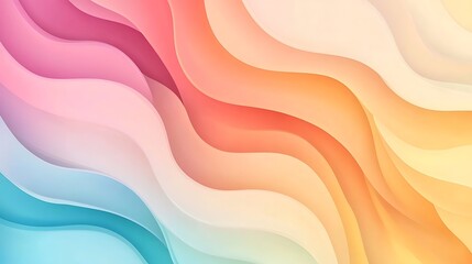 Aufkleber - Visually appealing abstract background featuring pastel waves ideal for digital designs wallpapers concept.