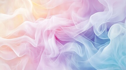 Aufkleber - Dreamy pastel fabric texture with abstract swirls waves create a soft and elegant visual Beautiful colors.