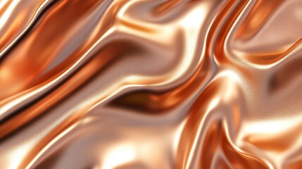 Poster - Abstract copper satin fabric texture background