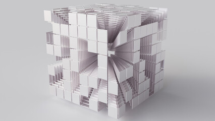 3D Cube with cubes