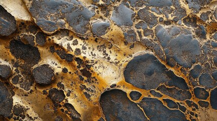 Aufkleber - Abstract gold and brown marble texture background.