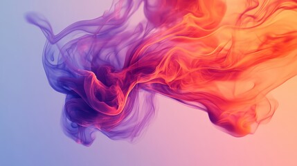 Aufkleber - Abstract swirl of purple and orange colors.