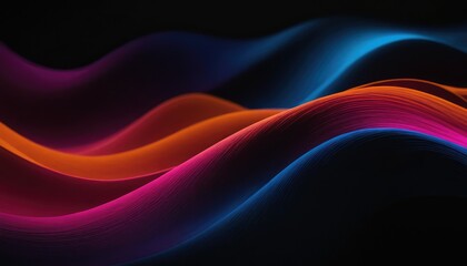 Poster - Wavy background gradient red and blue
9