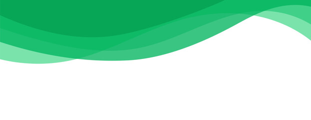 Wall Mural - Green top header separator, modern divider shape vector illustration