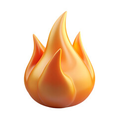 Poster - Cartoon flame/fire icon
