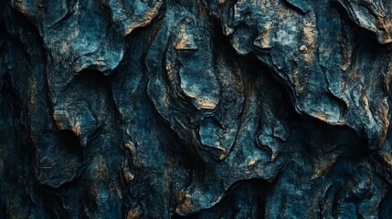 Poster - Dark teal textured background. Abstract stone or rock surface. Deep blue green color palette.