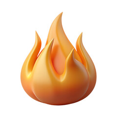 Poster - Cartoon flame/fire icon