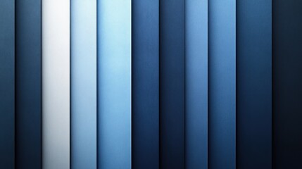 Aufkleber - Colorful vertical stripes of varying shades of blue against a neutral background in a modern design setting. Generative AI
