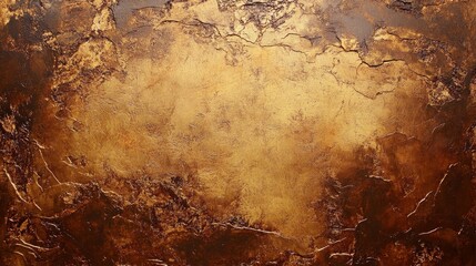 Poster - Abstract textured gold and brown background