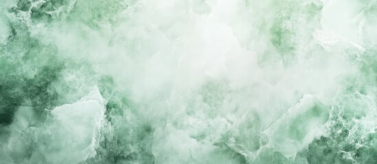 Poster - mottled green fluid art background with marble texture and soft focus, ideal for copy space and text