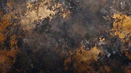 Aufkleber - Abstract dark brown and gold textured background