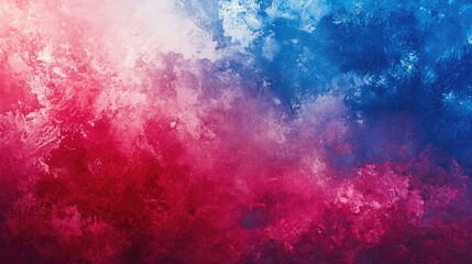 Poster - Vibrant Abstract Sky Background in Shades of Red, Blue, and White with Expansive Copy Space for Creative Text Overlay