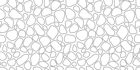 cobblestone line seamless pattern, road. vector abstract repeat background