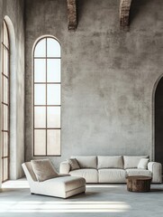 Wall Mural - Contemporary Living Room with Neutral Tones