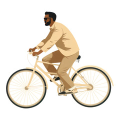 Poster - PNG Man riding bicycle vehicle cycling sports.