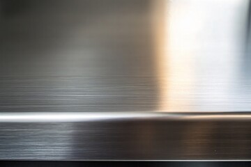Aufkleber - Brushed Steel Surface Texture Modern Minimalist Background