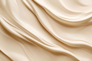 Fototapete - Elegant Cream Silk Drape Soft Fabric Texture Background