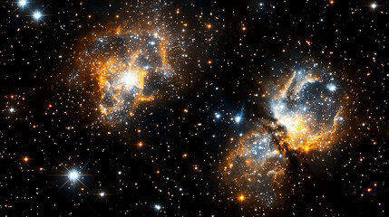 Wall Mural - Cosmic Nebula: A Celestial Tapestry of Stars and Stardust