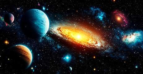 Wall Mural - Cosmic Wonders: A Journey Through the Universe's Celestial Dance