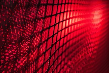 Aufkleber - Red light and grid creating a beautiful repeating pattern, ideal for backgrounds and textures