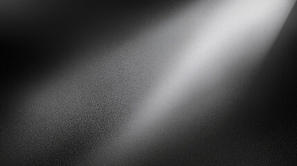 Poster - Abstract gradient background with a soft spotlight effect on a black grunge textured wall. Gray and white grainy gradient texture with soft shadow light, ideal for design, posters, and minimalist pres