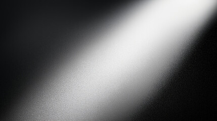 Leinwandbilder - Abstract gradient background with a soft spotlight effect on a black grunge textured wall. Gray and white grainy gradient texture with soft shadow light, ideal for design, posters, and minimalist pres