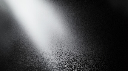 Leinwandbilder - Abstract gradient background with a soft spotlight effect on a black grunge textured wall. Gray and white grainy gradient texture with soft shadow light, ideal for design, posters, and minimalist pres